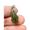 Silver moldavite pendant 1,3g