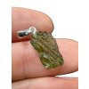 Silber Moldavit Anhänger 0,8g