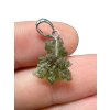 Silver moldavite pendant 0,8g