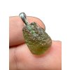 Silber Moldavit Anhänger 1,2g