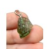 Silber Moldavit Anhänger 1,3g