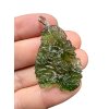 Silber Moldavit Anhänger 5,9g