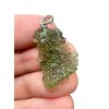 Silver moldavite pendant 2,8g