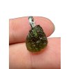 Silver moldavite pendant 1,2g