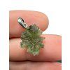 Silber Moldavit Anhänger 1,2g