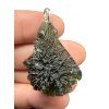 Silver moldavite pendant 8,8g