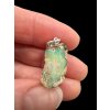 Silver precious opal pendant
