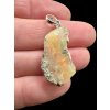 Silver precious opal pendant