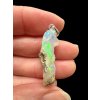 Silver precious opal pendant