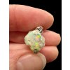 Silver precious opal pendant