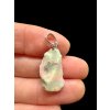 Silver precious opal pendant