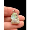 Silver precious opal pendant