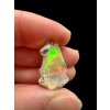 Silver precious opal pendant