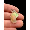 Silver precious opal pendant