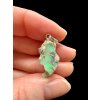 Silver precious opal pendant