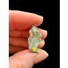 Silver precious opal pendant