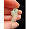 Silver precious opal pendant