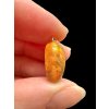 Silver faceted precious opal pendant