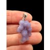 Silver grape chalcedony pendant