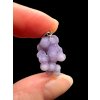 Silver grape chalcedony pendant
