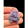 Silver grape chalcedony pendant