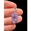 Silver grape chalcedony pendant