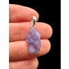 Silver grape chalcedony pendant