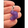 Silver grape chalcedony pendant