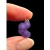 Silver grape chalcedony pendant