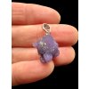 Silver grape chalcedony pendant