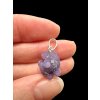 Silver grape chalcedony pendant