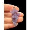Silver grape chalcedony pendant