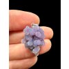 Silver grape chalcedony pendant