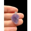 Silver grape chalcedony pendant
