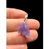 Silver grape chalcedony pendant