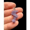 Silver grape chalcedony pendant
