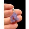 Silver grape chalcedony pendant