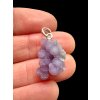 Silver grape chalcedony pendant