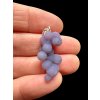 Silver grape chalcedony pendant