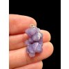 Silver grape chalcedony pendant