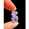 Silver grape chalcedony pendant
