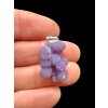 Silver grape chalcedony pendant