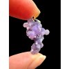 Silver grape chalcedony pendant
