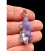 Silver grape chalcedony pendant