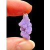 Silver grape chalcedony pendant