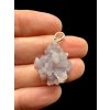 Silver grape chalcedony pendant