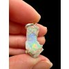Silver precious opal pendant
