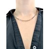 Smoky quartz necklace 45 cm (2mm)