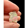 Silver precious opal pendant