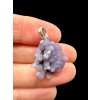 Silver grape chalcedony pendant